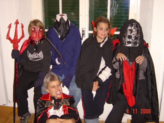 Kids at Halloween